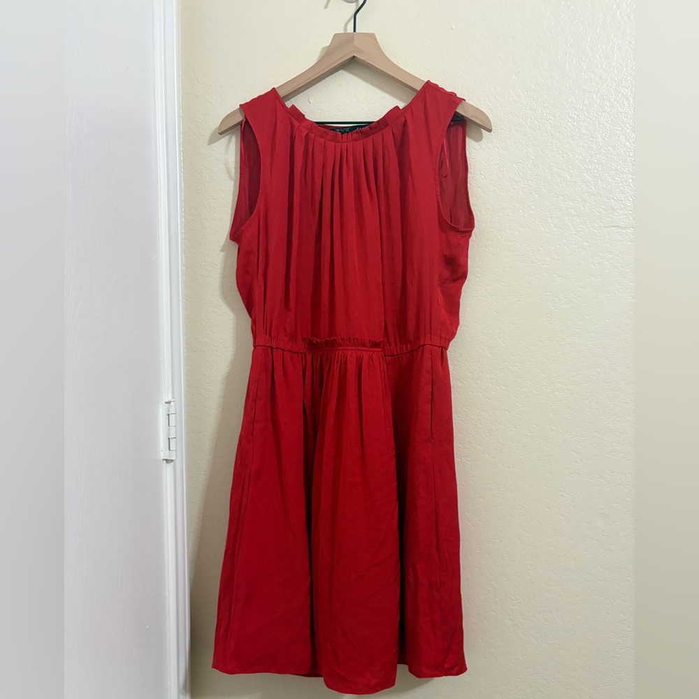 Zara Red Midi Dress